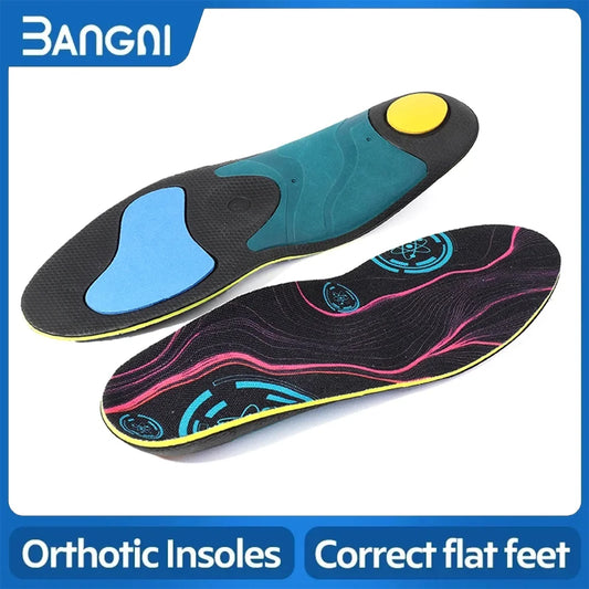 3ANGNI Orthopedic Arch Support Insoles - EVA Shoe Pads for Flat Feet, Relieve Foot Pain, Unisex Orthotic Insoles